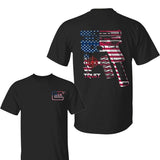 In Glock We Trust Flag USA Shirt, Men's T-Shirt, Classic Fit, Soft Cotton Unisex, Mens Gift Ideas