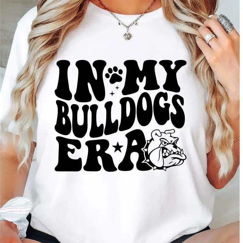 In My Bulldogs Era T-Shirt, Bulldogs Team Shirt, Bulldogs Fan Tee, Bulldogs Lovers Tee, Bulldogs School Shirt, Unisex Short Sleeve, Gift T-Shirt For Bulldog Owner.