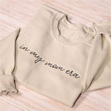 In My Mom Era Embroidered Sweatshirt, Cute Mama Embroidery Hoodie, Cool Mom Outfit, Trendy Mom Clothing, Mom Life Apparel, Mothers Day Gifts