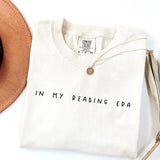 In My Reading Era Shirt, Bookworm Shirt, Bookworm Shirt, Book Club Gift, Book Lover, Book Crewneck Streetwear Classic Collar Cotton Fabric