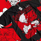 Inuyasha T-shirt Red Moon Inu Yasha Sesshomaru Funny Anime Gift Shirt All Size