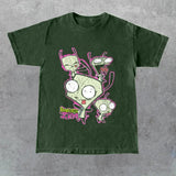 Invader Zim GIR Distressed Collage T-Shirt, Gift for Her, Gift for Him, Gift for Friend