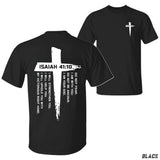 Isaiah 41:10 Christian T-Shirt - Inspirational Bible Verse 'Do Not Fear I Am With You' - Bold Cross Design - Comfortable Casual Wear - Perfect Gift, Streetwear, Everyday Wear, Trendy Clothing, Casual Wear