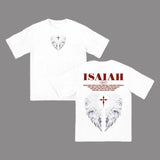 Isaiahh 40:31 Angel Wings Y2k Clothing Graphic Tees Oversized Top Streetwear