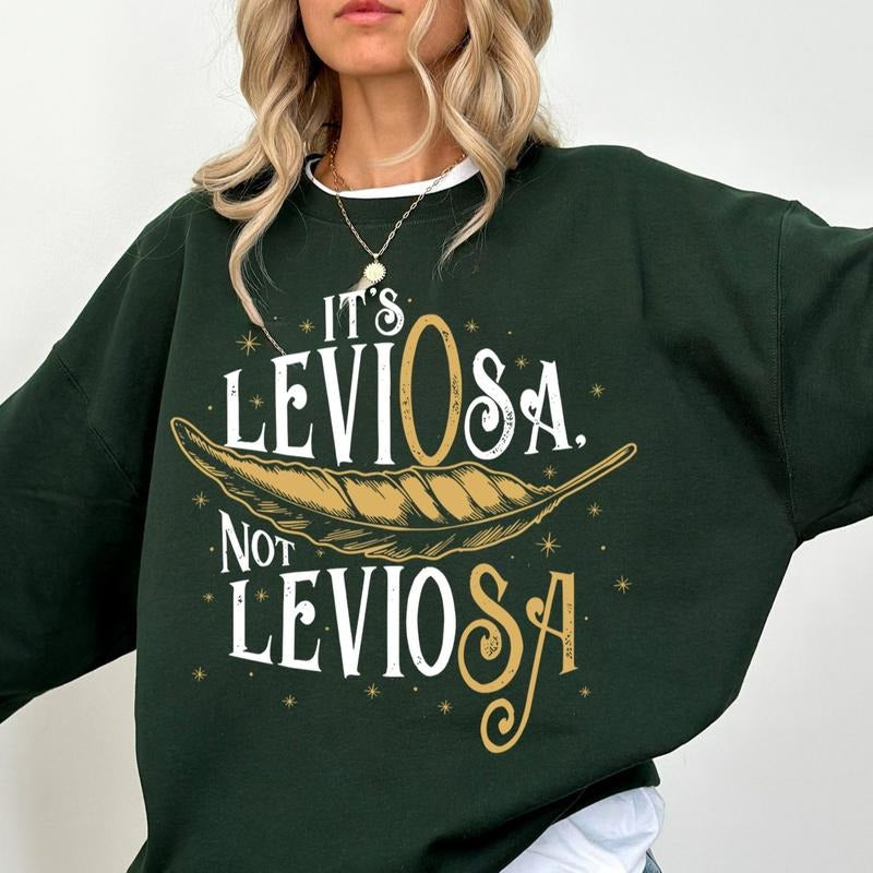"It's Leviosa Not Leviosa"  T-Shirt Unisex, Movie Quote Te, Graphic Unisex T Shirt, HP Inspired Tee, Wizard Shirt, Gift For Her, Gift For Him, Bookish, Booktok