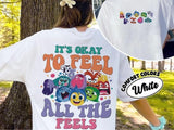 It's Okay To Feel All The Feels Youth Shirt, Inside Out Movie Shirt