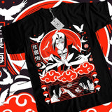 Itachi Uchiha T-Shirt Naruto Shippuden Japanese Anime Manga Style Shirt All Size