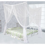 White Mosquito Net Bed Canopy Mesh Netting - size Full Queen King