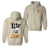 Jack Hug Miller Lite Skellington Halloween Double Sided Hoodie, Skeleton Miller Lite Crewneck Full Color, Miller Lite Halloween Hoodie And Sweatshirt for Men And Women
