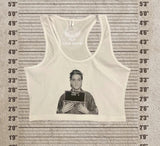 Jail House Rock Crop Tank, Baby Tee, Tank Top, Crop Top Y2K Shirt, Political Activism, LGBTQ Rights, Free Speech, Feminist Shirt, Gift For Her