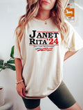 Janet And Rita For President 2024 Shirt And Shirt, Grannies For President Janet Rita Here Come The Grannies Shirt, Bluey 2024 Tee, Unisex T-Shirt, Gifts For Men Women, Short Sleeve Tee Shirt