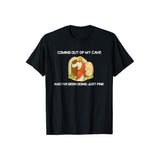 Jesus Coming Out Of My Cave And I've Been Doing Just Fine Tee Pure Cotton Casual Street Style Crew Neck Short Sleeve T-Shirt Tops Trendy For Women For Men