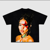 Jhene Rap Shirt Black Cotton Hip Hop T-shirt