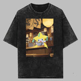 Jirachi Vintage Tee, Pokemon Graphic Tee, Jirachi Ramen T-Shirt, Anime Shirt, Gift For Pokemon Fans, Unisex Anime Gift Menswear Womenswear Top