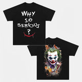 Joker Why So Serious T-Shirt Trending Movie T shirt Vintage 90s T-shirt gift for Movie fans gift for him gift for her unisex T-shirt Urbanwear Shirt Fabric Menswear