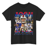 Josh Allen Shirt Graphic Tee Vintage #B.Billss Merch Crew Neck, Size S- 3XL, Menswear Top, Womenswear Top Underwear Streetwear Wetsuit