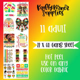 Juneteenth DTF Transfer Gang Sheet, 22 x 60