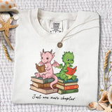 Just One More Chapter Dragon Shirt, Book Dragon Sweatshirt, Reading Teacher T-shirt, Bookworm Sweater, Teacher Tee, Book Lover Gift T2SLT