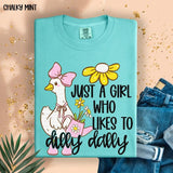 Just a girl who likes to Dilly Dally DTF Transfers - THIS IS NOT A SHIRT