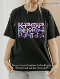 KPop Demon Hunters Comfort Colors Unisex Tshirt For Fan, KPop Demon Hunters Shirt, Celebrity Crush Movie Merch, Huntrix, Saja Boys Tee
