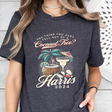Kamala Coconut Tree T-Shirt, KamalaTee, Harris 2024 Shirt, Democrat Shirt,You think You Just Fell Out Of Top,Retro meme top