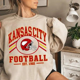 Kansas City 1960 Football Sweatshirt Chief Mahomes_711 , Multiple Colorways - Full Size Range