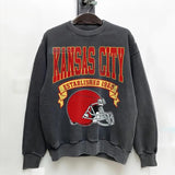 Kansas City Football Vintage Sweatshirt, Unisex Classic Fit