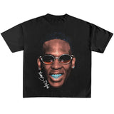 King of Memphis BIG FACE DOLPH TEE Heavy Cotton Tee Basketball Sreetwear 90s Styled Menswear Oversized