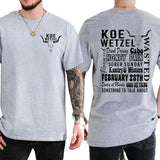 Koe Wetzel Concert Shirt - Western Graphic Tee for Country Music Fans, Ideal Nashville Outfit