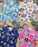 Kpop Demon Hunters Satin Pajamas Set, Huntrix Kpop Demon Hunters Pjs Set, Saja Boys, Derpy Cute Sleepwear, Kpop Lovers Pajamas Set
