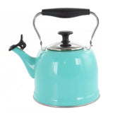 2.2 Quart, Aqua Blue, Green Teal, Turquoise, Stainless Steel, Whistling, Teapot Kettle