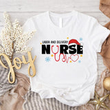 Labor And Delivery Nurse Christmas Shirt, Christmas L&D Crew T-shirt, Winter Holiday Nurse Gift Tee, Matching Hospital Christmas Party Outfit.