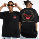 Lammin Coorrs And Bangiin Two Sides Tshirt Sweatshirt Hoodie, Funny Beer Lover's Graphic Shirt, Wild Drinking Party Shirt, Unisex Sweater Pullover Tee