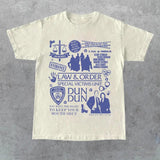 Law & Order Special Doodle Art Shirt, Vintage Olivia Benson And Elliot Stabler Shirt, Law And Order Movie Shirt, Law And Order Svu Shirt, Gift for Her, Gift for Him, Gift for Friend