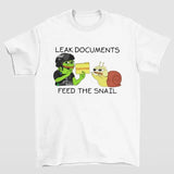 Leak Documents T-Shirt Featuring Bold and Controversial Meme Design for Fans of Humor