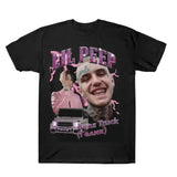 Lil Peep Graphic T-Shirt Featuring Benz Truck with Bold Portrait Design T-Shirt, Sweatshirt, Hoodie Gift For Women Top Womenswear Underwear Humen Lady Streetwear