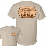 Limited Vintage Out Row Outdoors Fishing Bass T-shirt, Ideal Gift for Father's Day, Gift for Dad, for Mom Classic Cotton