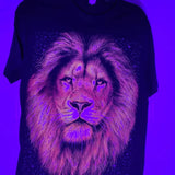 Lion king T-shirt Cotton Casual Black Menswear