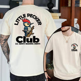 Little Pecker Club Unisex Cotton Tshirt - Sport Grey, Short Sleeve