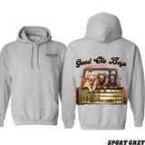 Local Boy Good Ole Boys Hoodie, Funny Dogs Hoodies, Dogs on Truck, Men's Country Outfits, Unisex Comfort Long Sleeve Tops, Soft Cotton Womenswear