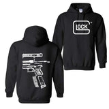 Lock In Glock We Trust Double Side Hoodie, Disassembly Hoodie, Glock Hoodie, Unisex Classic Cotton Tee, For Men, For Women