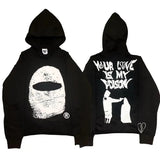 Love Is Poison Printed Casual Street Hoodie Annivesary gift - Unisex Crewneck Hoodie