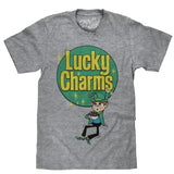 Lucky Charms Retro Logo T-Shirt - Gray