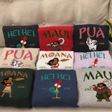 M.o.a n.a Characters Embroidered Sweatshirt, Cartoon Squad Embroidered T-shirt, Customize Team Embroidered Tee