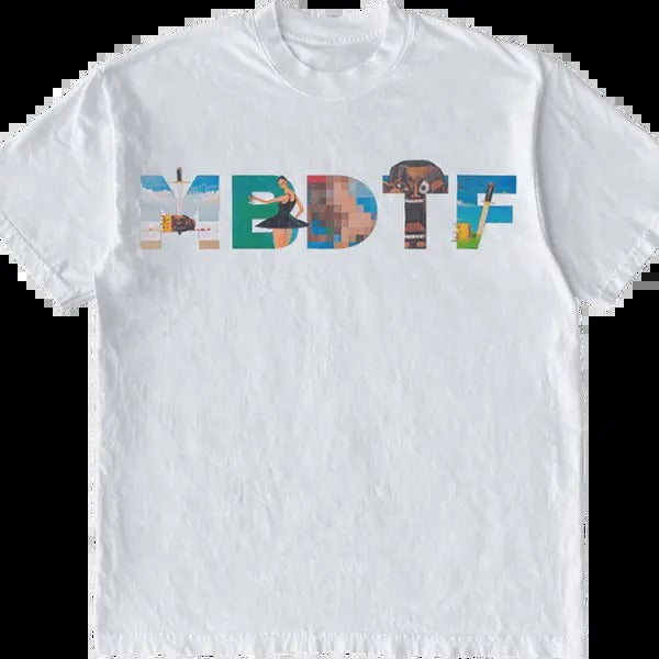 MBDTF Album T-Shirt Graphic Vintage Tee 100% Cotton For Men For Women Menswear Soft
