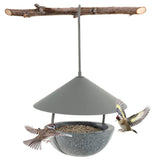 Small, Hanging, Bird Feeder, Metal Cone, Rain Protector, Top