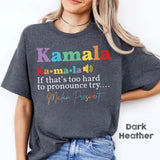 Madam President Shirt, Kamala Harris tshirt, Democrat Tee, Election 2024, Vote Democrat T-shirt, Colors Kamala Tee