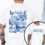 Made In the Image of God TShirt Pure Cotton Casual Street Style Crew Neck Short Sleeve T-Shirt Tops Trendy For Women For Men, Perfect Gift