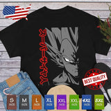 Majin Vegeta Dragon Ball T Shirt Japanese Anime Manga Style, Goku Bulma Broly Shirt Unisex Full Size