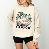 Mama Goose Sweatshirt, Pregnancy Mom Sweater, Silly Goose Shirt, Pregnancy Gift,Baby Announcement, Pregnancy Announcement Shirt Reveal Gift